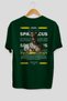 Spartacus 1 Mythology Back Printed Green Oversize T-Shirt Men Women Cotton Crew Neck T-Shirt