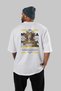 Medusa 1 Mythology Back Printed White Oversize T-Shirt Men Women Cotton Crew Neck T-Shirt - 4