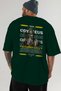 Odysseus 1 Mythology Back Printed Green Oversize T-Shirt Men Women Cotton Crew Neck Tshirt - 6