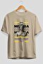 Medusa 4 Mythology Front Printed Beige Oversize T-Shirt Men Women Cotton Crew Neck Tshirt - 2