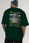 Medusa 2 Mythology Back Printed Green Oversize T-Shirt Men Women Cotton Crew Neck Tshirt - 6