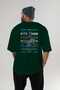 Poseidon 1 Mythology Back Printed Green Oversize T-Shirt Men Women Cotton Crew Neck Tshirt - 5