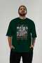 Hades 2 Mythology Front Printed Green Oversized T-Shirt Men Women Cotton Crew Neck Tshirt - 5