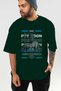 Poseidon 1 Mythology Front Printed Green Oversized T-Shirt Men Women Cotton Crew Neck Tshirt - 6