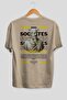 Socrates Mythology Back Printed Beige Oversize T-Shirt Men Women Cotton Crew Neck Tshirt