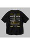 Ares 1 Mythology Back Printed Black Oversize T-Shirt Men Women Cotton Crew Neck Tshirt - 3