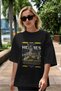 Hermes 2 Mythology Front Printed Black Oversized T-Shirt Men Women Cotton Crew Neck Tshirt - 5