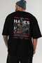 Hades 3 Mythology Back Printed Black Oversize T-Shirt Men Women Cotton Crew Neck Tshirt - 6