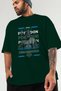 Poseidon 1 Mythology Front Printed Green Oversized T-Shirt Men Women Cotton Crew Neck Tshirt - 3