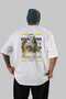 Eros Mythology Back Printed White Oversize T-Shirt Men Women Cotton Crew Neck Tshirt - 2