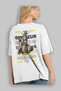 Odysseus 1 Mythology Back Printed White Oversize T-Shirt Men Women Cotton Crew Neck T-Shirt - 3