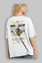 Minotaur 2 Mythology Back Printed White Oversize T-Shirt Men Women Cotton Crew Neck T-Shirt - 3