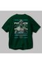 Poseidon 3 Mythology Back Printed Green Oversize T-Shirt Men Women Cotton Crew Neck Tshirt - 3