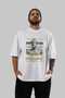 Zeus 3 Mythology Front Printed White Oversize T-Shirt Men Women Cotton Crew Neck Tshirt - 6
