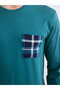 Standard Pattern Plaid Men's Pajama Set - 2