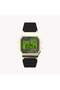 Unisex Gold Tone Resin Strap, Black Lens | T80