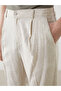 Lcwaikiki Basic Standard Mold Linen Blended Men's Pleated Chino Pants - 3