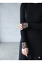 Black Long Tulle Sleevelet - 2