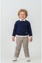4-Piece Knitwear Set with Vest (Vest; Knitwear Sweater; Shirt; Trousers) for Boys - Holiday Set - 5