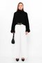 Women's Belted High Waist Palazzo Trousers