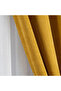 Mustard Color Velvet Island Background Curtain – 1/2.5 Medium Pleated (V-12) - 4