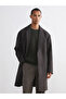 Brown Standard Fit Men's Cashmere Coat - 8
