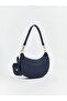 Navy Blue Women's Shoulder Bag with Wallet Accessories - 3
