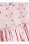 Pink Floral Girl's Dress - 4
