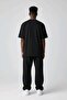 Yoho Embroidered 3 Thread Embroidery Winter Sweatpants Black - 6