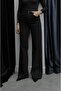Black Tinted Wide Leg Jeans - 2