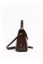 Marsali Women's Hand and Shoulder Bag with Zipper, Brown - 6