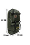 Camping Bag, Backpack, 65 Liter Bellows Bag, Waterproof Thick Tent Fabric, (Green) - 6