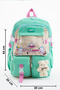 Korean Kawaii Teddy Bear School Bag Set – Backpack + Lunch Box + Pencil Case - 2