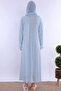 Pregnant and Postpartum Set with Hijab and Breastfeeding Features - 5 Piece Effortt - Blue - 5