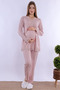 Cotton Comfortable Cut Maternity Set with Breastfeeding Feature Carpediem |   4 Pieces - Dried Rose - 7