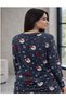 cotton long sleeve pajama set - 2