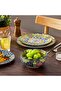 SIMI Dinner Service for 6 People, 18-Piece Porcelain Crockery Set - 5
