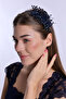 1015 Navy Blue Pearl Stone Maternity Crown