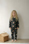 Children's Pajama Set Long Sleeve Suede Knitted Fabric