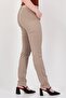 Women Skinny Fit Micro Dot Chino Pants, Tan - 3