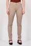Women Skinny Fit Micro Dot Chino Pants, Tan