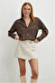 Women's V-Neck Loose Fit Premium Fabric Plain Basic Stylish Satin Shirt Nmr1200 - 3