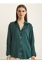 Women's V-Neck Loose Fit Premium Fabric Plain Basic Stylish Satin Shirt Nmr1200 - 3