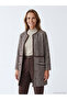 Lcw Grace Brown Crew Neck Patterned Women's Cardigan