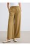 Lcw Studio Green Wide Leg Women's Trousers with Elastic Waist - 2