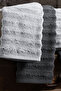 Bubble 4-Piece Towel Set 100% Cotton, Premium Hand, Face, and Head Towels, Highly Absorbent 50X90 cm - 5