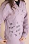 Pink Text Detail Shirt Girls' Pants Gabardine Set 23564 - 3