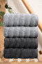 Bubble 4-Piece Towel Set 100% Cotton, Premium Hand, Face, and Head Towels, Highly Absorbent 50X90 cm - 3