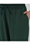 6591 Woven Baggy Trousers - Emerald Green - 5