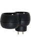 ELEC. SOCKET SPLITTER 2 SOCKET BLACK - 3